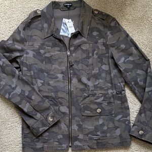 Express Women's Camouflage Military Jacket
